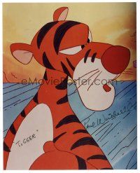 4t705 PAUL WINCHELL signed color 8x10 REPRO still '90s close up as the voice of Tigger!