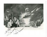4t726 REX REASON signed 8x10 REPRO still '90s wonderful artwork image from This Island Earth!