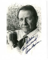 4t729 RICHARD CRENNA signed 8x10 REPRO still '90s cool smiling close up of the actor!