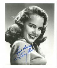 4t777 TERRY MOORE signed 8x10 REPRO still '90s wonderful smiling close up half portrait of the star