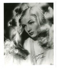 4t785 VERONICA LAKE signed 8x10 REPRO still '70s head & shoulders c/u of the beautiful blonde star!