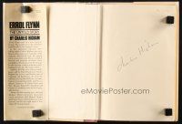 4t119 CHARLES HIGHAM signed hardcover book '80 Errol Flynn: The Untold Story