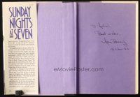4t147 SUNDAY NIGHTS AT SEVEN signed hardcover book '90 by Joan Benny, biography her dad Jack Benny!