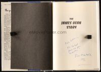 4t128 JAMES DEAN STORY: A MYTH-SHATTERING BIOGRAPHY OF AN ICON signed hardcover book '95 by author!