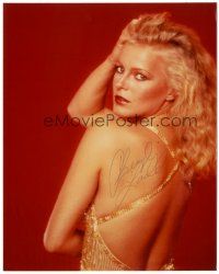 4t556 CHERYL LADD signed color 8x10 REPRO still '90s sexy image with her back turned!