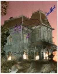 4t716 PSYCHO signed color 8x10 REPRO still '90s by Janet Leigh AND Anthony Perkins!