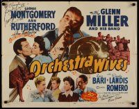 4t157 ORCHESTRA WIVES signed 1/2sh R54 by George Montgomery, Ann Rutherford, AND Cesar Romero!