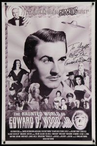 4t169 HAUNTED WORLD OF EDWARD D WOOD JR. signed 1sh '96 by Conrad Brooks, cool Ed Wood montage!