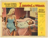 4t209 I MARRIED A WOMAN signed LC #5 '58 by George Gobel, who's with sexy Diana Dors on bed!
