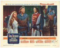 4t214 KING RICHARD & THE CRUSADERS signed LC #4 '54 by Virginia Mayo, who's with Sanders & Harvey!