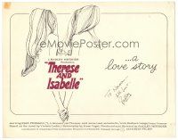 4t199 THERESE & ISABELLE signed TC '68 by Radley Metzger, art of lesbians Essy Persson & Anna Gael!