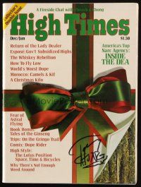4t016 TOMMY CHONG signed magazine Dec/Jan 1975 contains a Fireside Chat with Cheech & Chong!