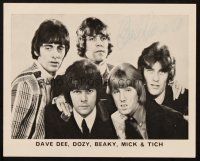4t028 DAVE DEE English promotional card '67 lead vocals for Dave Dee, Dozy, Beaky, Mick & Tich!