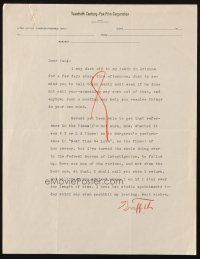 4t037 EDWARD H. GRIFFITH signed letter '36 he thinks Next Time We Love is Margaret Sullavan's best!