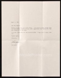4t042 IRA LEVIN signed letter '91 his books warmed the cold Chinese nights for our consignor!