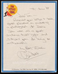 4t047 JIM DALE signed letter '88 to a fan who enjoyed his stage performance!