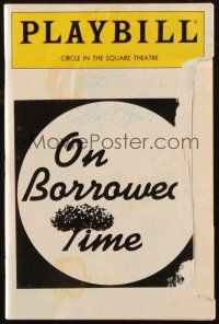 4t086 GEORGE C. SCOTT signed playbill '91 when he appeared on stage in On Borrowed Time!