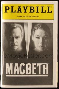 4t087 GLENDA JACKSON signed playbill + letter '88 when she appeared on stage in MacBeth on Broadway