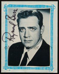 4t106 RAYMOND BURR signed stage play program '63 when he appeared in Oh Men! Oh Women!