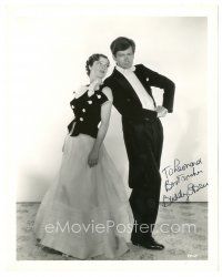 4t279 BUDDY EBSEN signed 8x10 still '35 wearing tuxedo in his first movie, Broadway Melody of 1936!