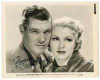 4t292 CLAIRE TREVOR signed 8x10 still '35 c/u with Paul Kelly in Song and Dance Man!