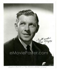 4t340 GEORGE MURPHY signed 8x10 still '47 close portrait in suit & tie from The Arnelo Affair!