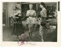 4t342 GINGER ROGERS signed 8x10 still '54 full-length in great dress & cigarette from Black Widow!