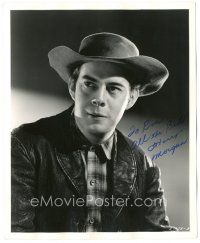 4t347 HARRY MORGAN signed deluxe 8x10 still '44 great youthful portrait from Gentle Annie!