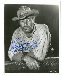 4t612 HOUSE PETERS signed 8x10 REPRO still '90s cool cowboy western portrait leaning on rail!