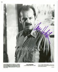 4t357 JACK NICHOLSON signed 8x10 still '01 close portrait with a mustache from The Border!