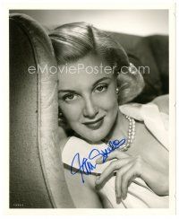 4t365 JAN STERLING signed deluxe 8.25x10 still '52 smiling c/u with pearls from Sky Full of Moon!