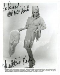 4t417 MADELINE KAHN signed 8x10.25 still '78 full-length portrait with fur from The Cheap Detective!
