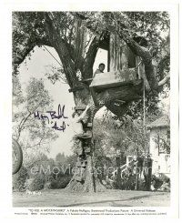 4t427 MARY BADHAM signed 8.25x10 still '62 as Scout with cool tree house in To Kill a Mockingbird!