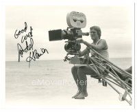 4t455 RANDAL KLEISER signed 8x10 still '70s c/u of the director working camera over the ocean!