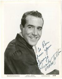 4t460 RICARDO MONTALBAN signed 8x10.25 still '50 great close up smiling portrait from Right Cross!