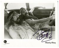 4t780 TOMMY CHONG signed 8x10 REPRO still '90s stoned in car with Cheech Marin!