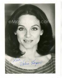 4t504 VALERIE HARPER signed 8.25x10 still '80s close up smiling portrait of the pretty actress!