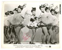 4t509 VIVIAN BLAINE signed 8x10 still '45 performing with sexy showgirls from Nob Hill!