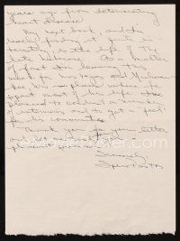 4t057 SPERO PASTOS signed letter '87 lots of good content about Hollywood stars & his writing!