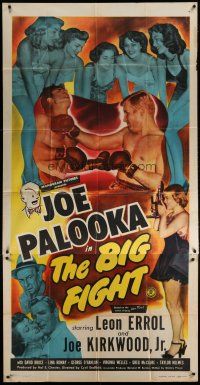 4w776 JOE PALOOKA IN THE BIG FIGHT 3sh '49 Joe Palooka, Leon Errol, Joe Kirkwood Jr., boxing!
