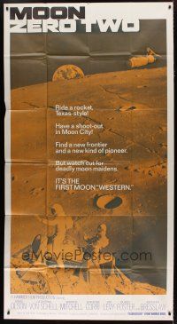4w834 MOON ZERO TWO int'l 3sh '69 the first moon western, cool image of astronauts in space!