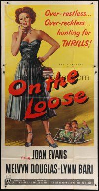 4w851 ON THE LOOSE 3sh '51 sexy bad Joan Evans is a school girl by day & thrill seeker by night!