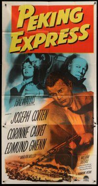 4w861 PEKING EXPRESS 3sh '51 Joseph Cotten in China, directed by William Dieterle!