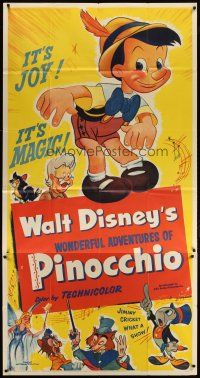 4w866 PINOCCHIO 3sh R54 Disney classic fantasy cartoon about a wooden boy who wants to be real!