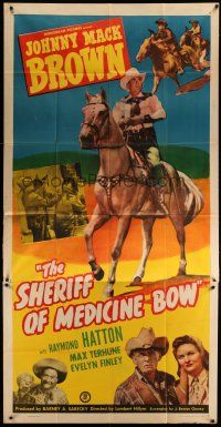 4w913 SHERIFF OF MEDICINE BOW 3sh '48 cowboy Johnny Mack Brown, Raymond Hatton, Max Terhune!