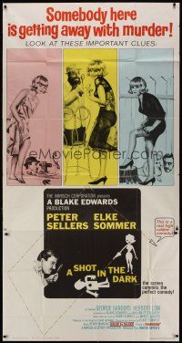 4w915 SHOT IN THE DARK 3sh '64 Blake Edwards directed, Peter Sellers & sexy Elke Sommer!