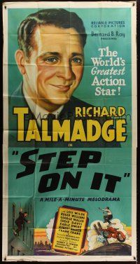 4w943 STEP ON IT stock 3sh '30s art of Richard Talmadge, Step on It!