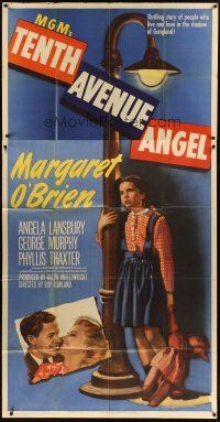 4w952 TENTH AVENUE ANGEL 3sh '47 art of Margaret O'Brien on 10th Ave, George Murphy, Lansbury