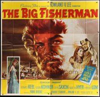4w229 BIG FISHERMAN 6sh '59 cool artwork of Howard Keel, Susan Kohner & John Saxon!