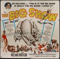 4w231 BIG SHOW 6sh '61 sexy Esther Williams & Cliff Robertson at circus, plus Ed Sullivan!